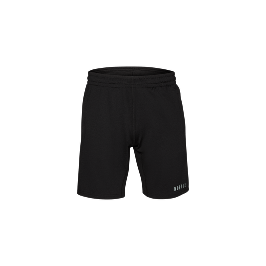 Men's Black Lightweight Knit Short 9" Silhouette Angle