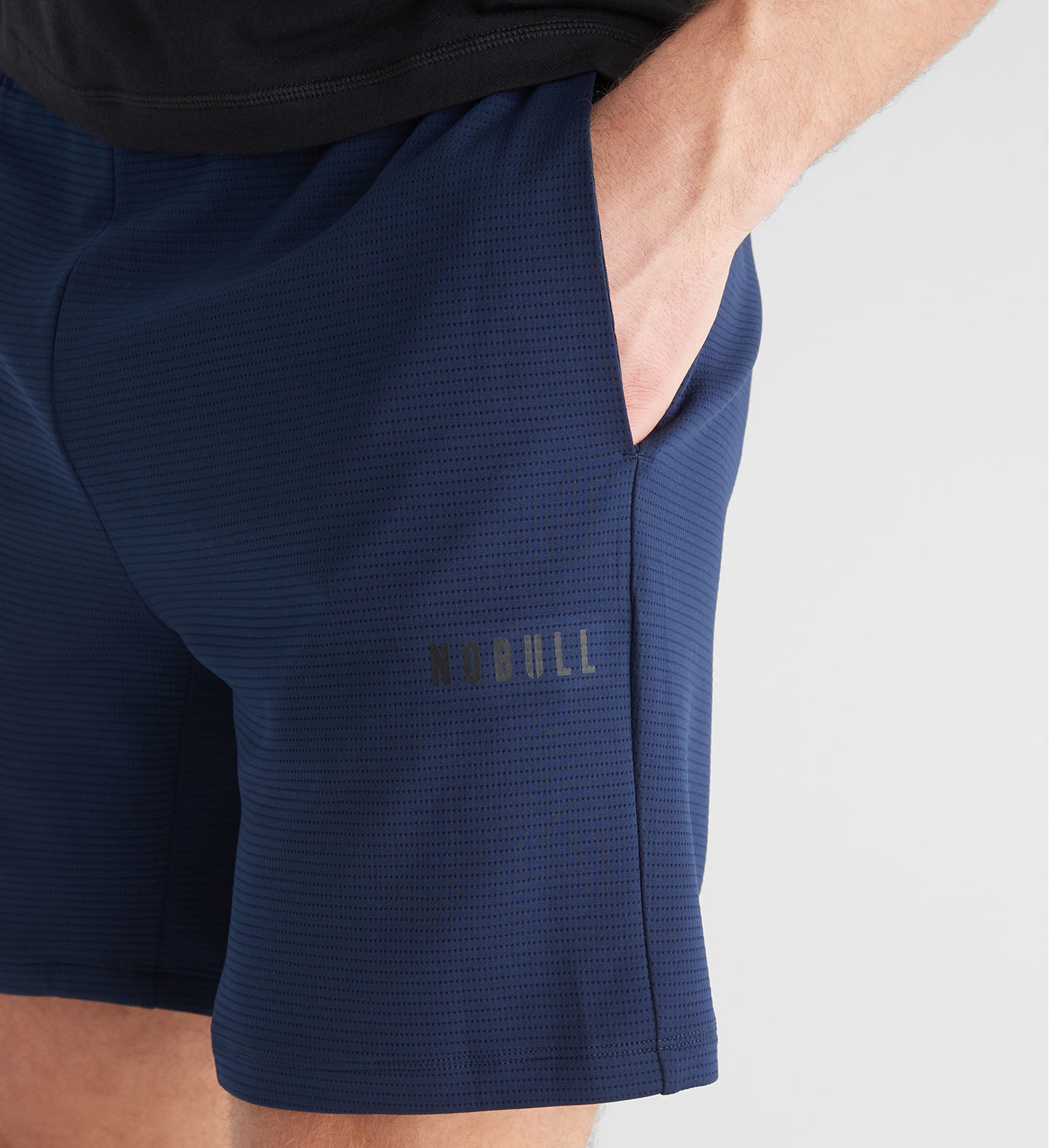 MEN'S TEXTURED KNIT SHORT 7, NIGHT NAVY