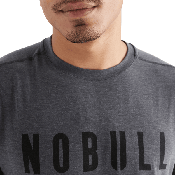 Men's Charcoal NOBULL Tee Collar Angle