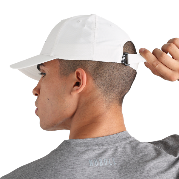 NOBULL Bright White Performance Hat Back Angle