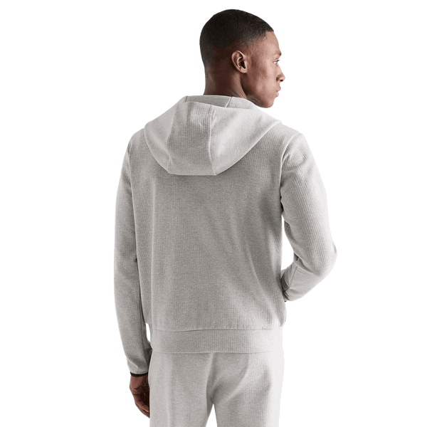 Men's Heather Grey Drive Zip-Up Back