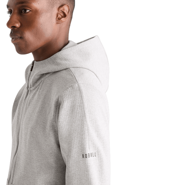 Men's Heather Grey Drive Zip-Up Side