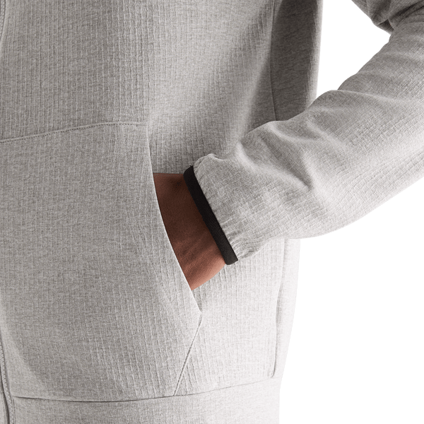 Men's Heather Grey Drive Zip-Up Pocket