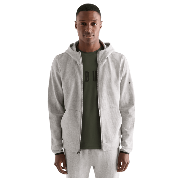Men's Heather Grey Drive Zip-Up Front