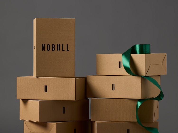 NOBULL Shoe Boxes with Green Ribbon for $10 2-Day Shipping Promo.