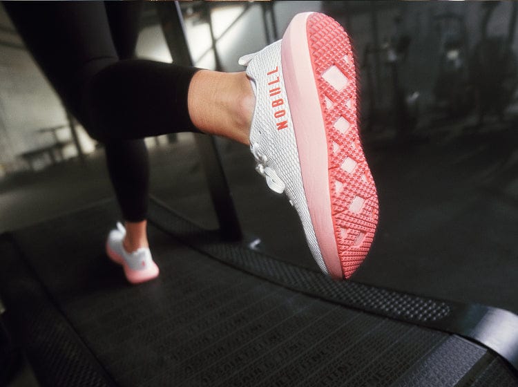 Women's NOBULL White Sunrise Drive 2 On Body.