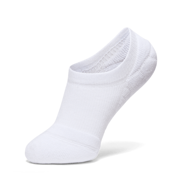 No Show White Sock Silhouette Angle