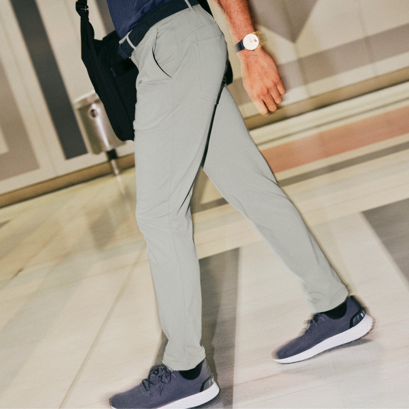 Men's Charcoal Heather Gamechanger 5-Pocket Pant | NOBULL X Public Rec