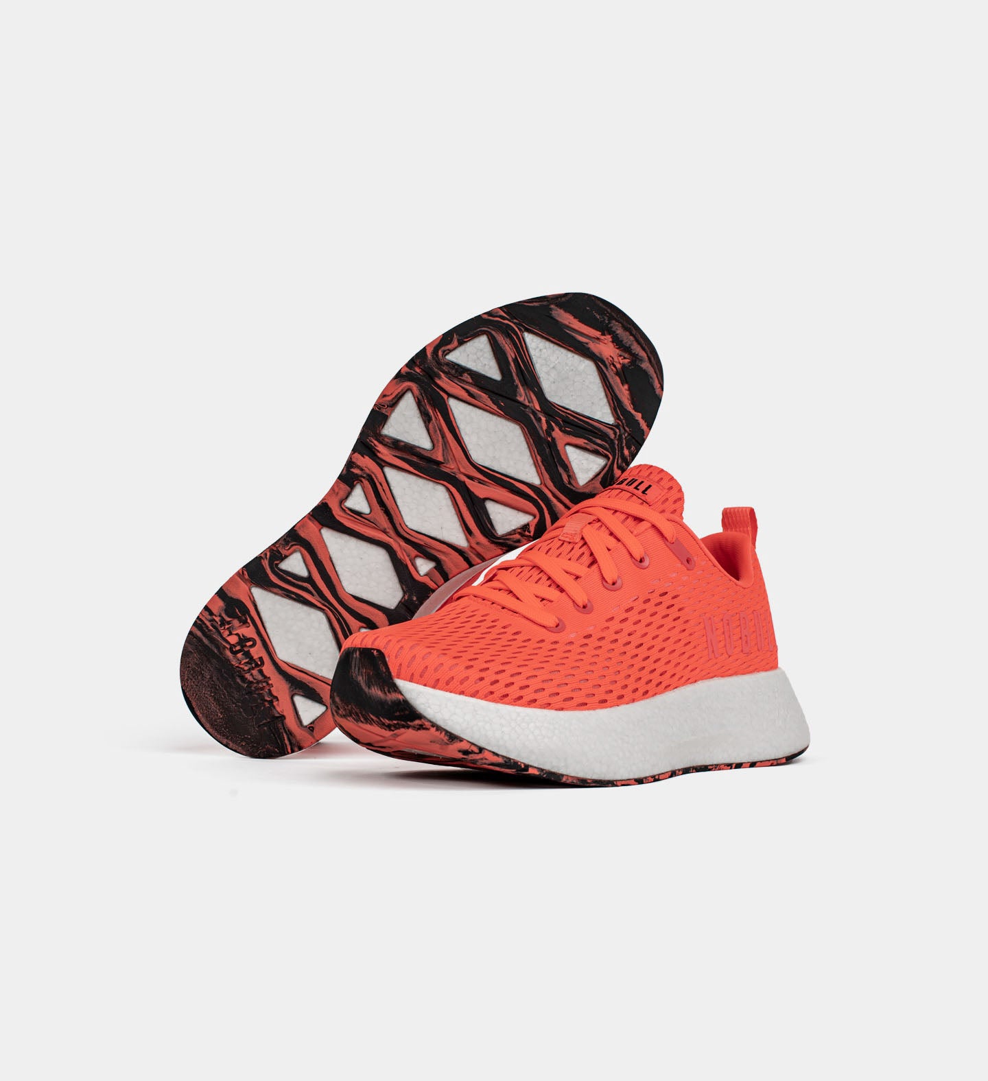 Men's Neon Coral White Swirl Journey Shoes | NOBULL