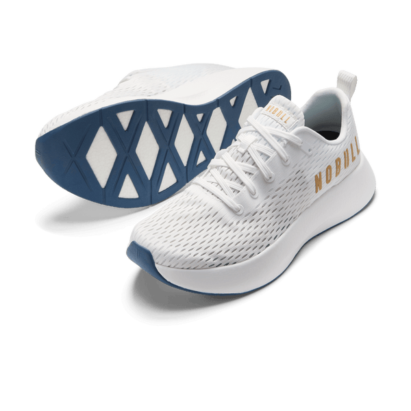 Men's Stadium White Journey Shoes Angled