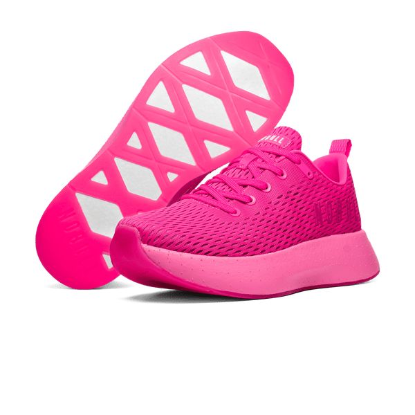 Women's Neon Pink Journey Shoes Angled