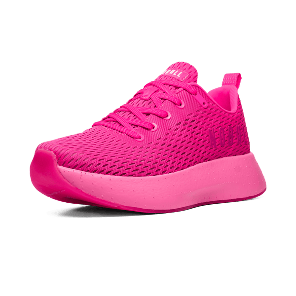 Women's Neon Pink Journey Shoes Front Side Angle