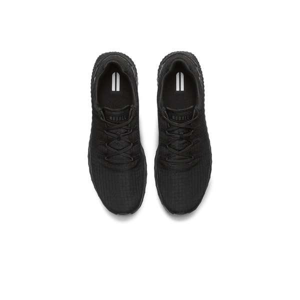 Men's Triple Black Allday Ripstop Shoes Above Angle
