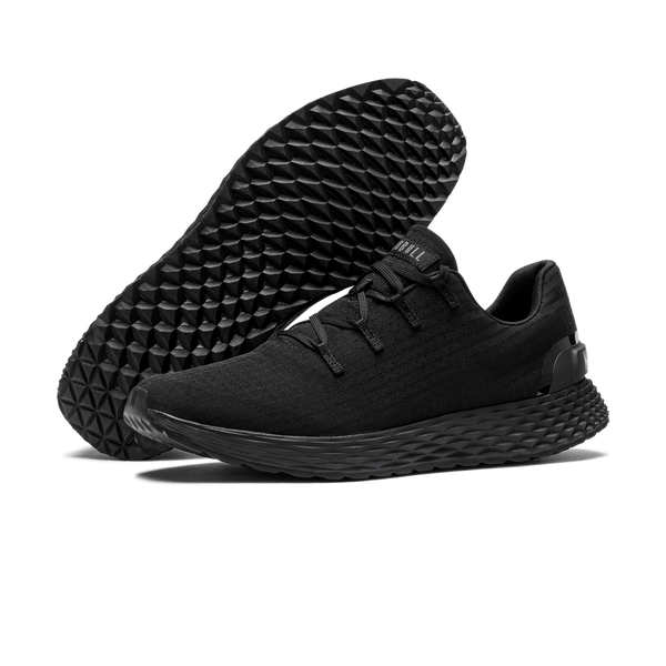 Women's Triple Black Allday Ripstop Shoes Angled