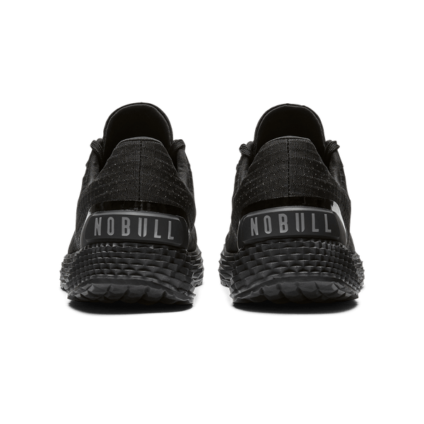 Men's Triple Black Allday Ripstop Shoes Back Angle