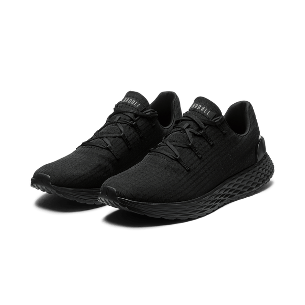 Men's Triple Black Allday Ripstop Shoes Front Side Angle