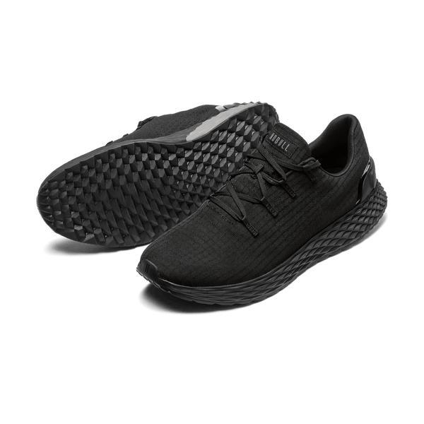 Men's Triple Black Allday Ripstop Shoes Angled
