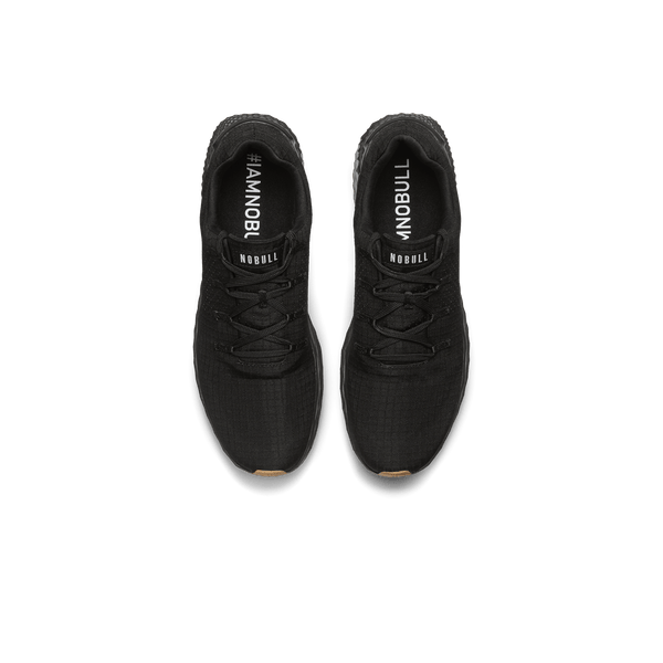 Women's Black Gum Allday Ripstop Shoes Above Angle