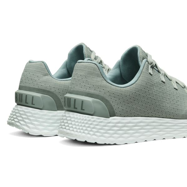 Green Fog Allday Ripstop Shoes Back Side Angle.