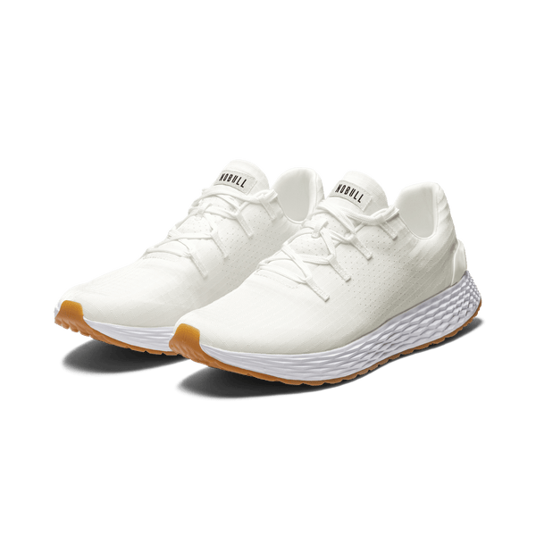 Women's White Gum Allday Ripstop Shoes Front Side Angle