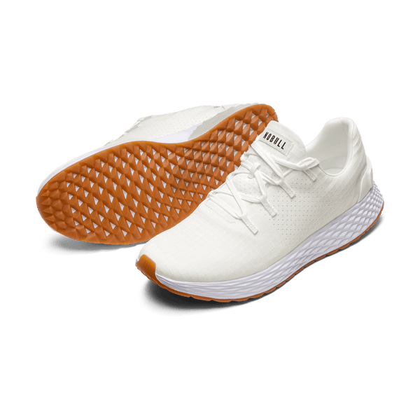 Women's White Gum Allday Ripstop Shoes Angled