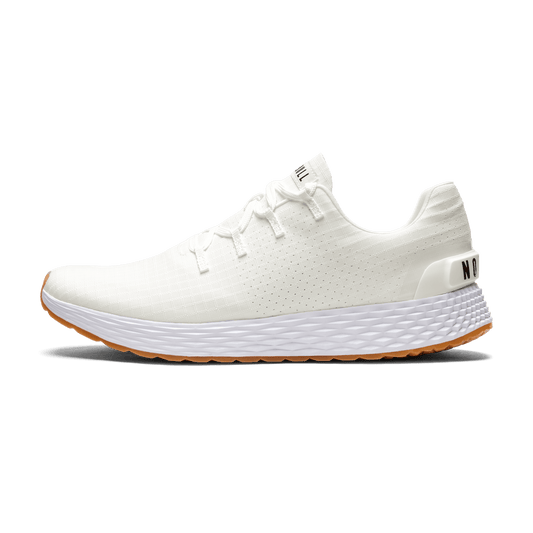 Men's White Gum Allday Ripstop Shoes Side Angle