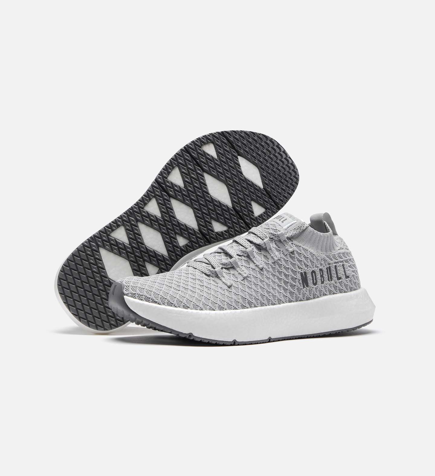 Men's Arctic Grey Drive Knit Shoes | NOBULL