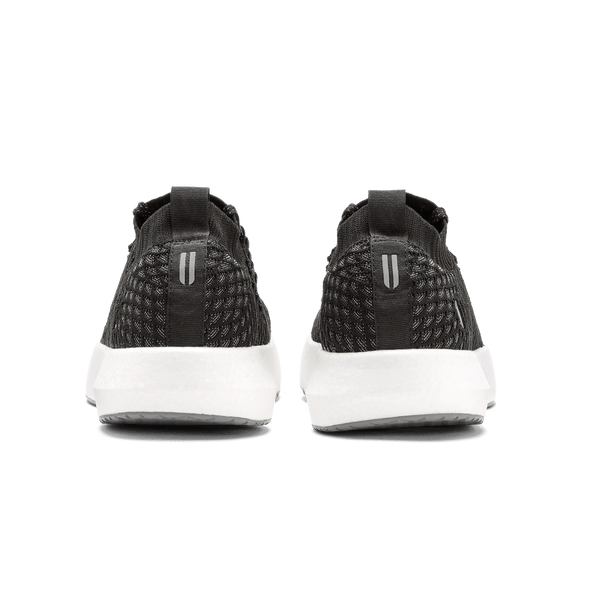 Men's Black Drive Knit Shoes Back Angle