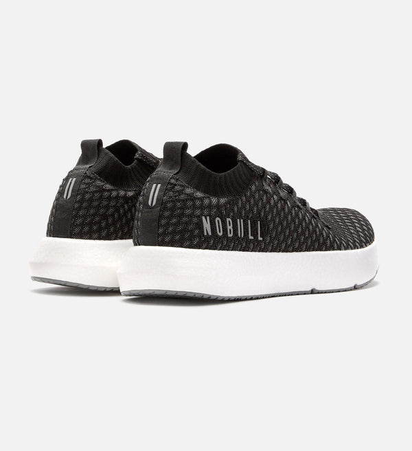 Women's Black Drive Knit Shoes Back Side Angle