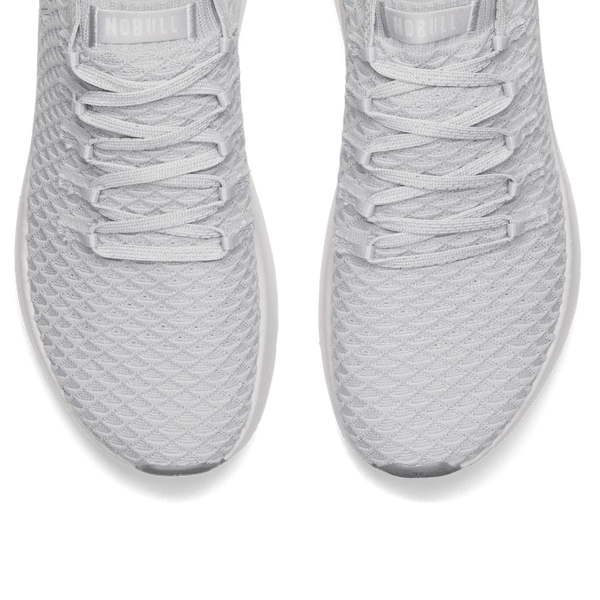 Crater Grey Drive Knit Shoes Above Toe Box Angle