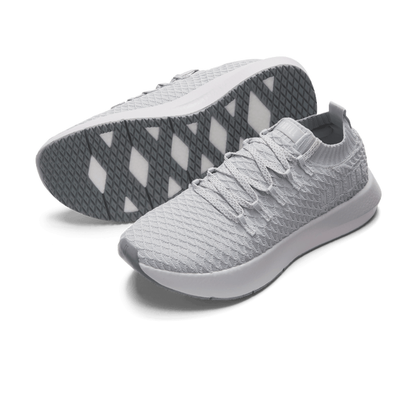 Crater Grey Drive Knit Shoes Angled