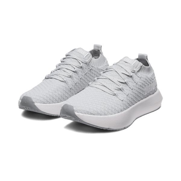 Crater Grey Drive Knit Shoes Front Side Angle