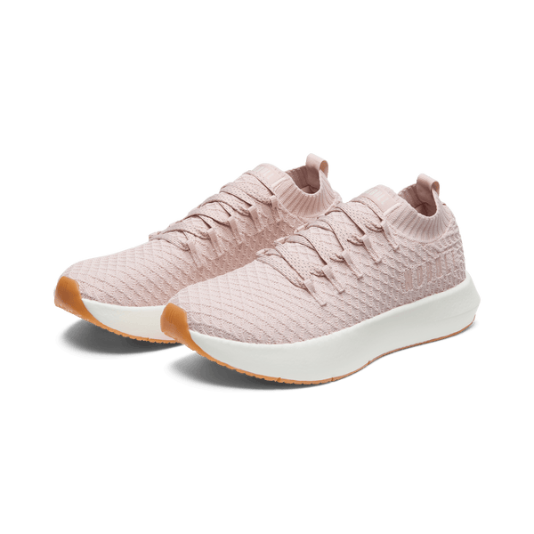 Dusty Rose Drive Knit Shoes Front Side Angle