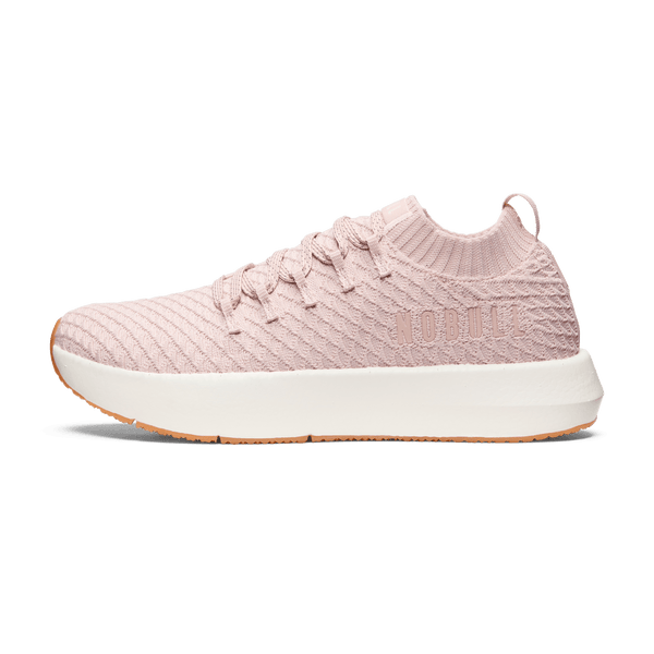 Dusty Rose Drive Knit Shoes Side Angle