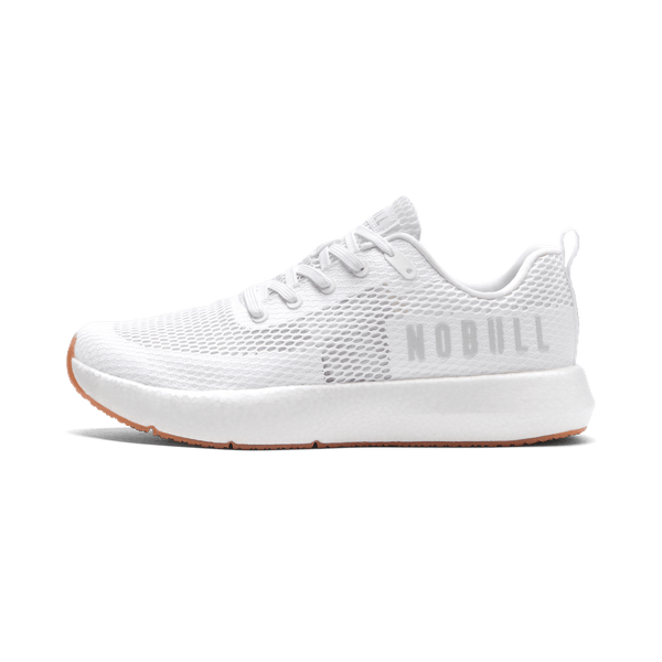 Women's White Drive Mesh Shoes Side Angle