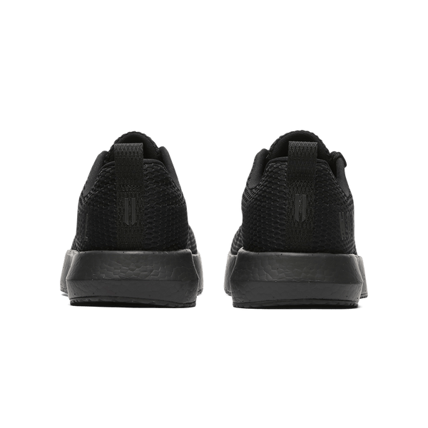 Men's Triple Black Drive Mesh Shoes Back Angle