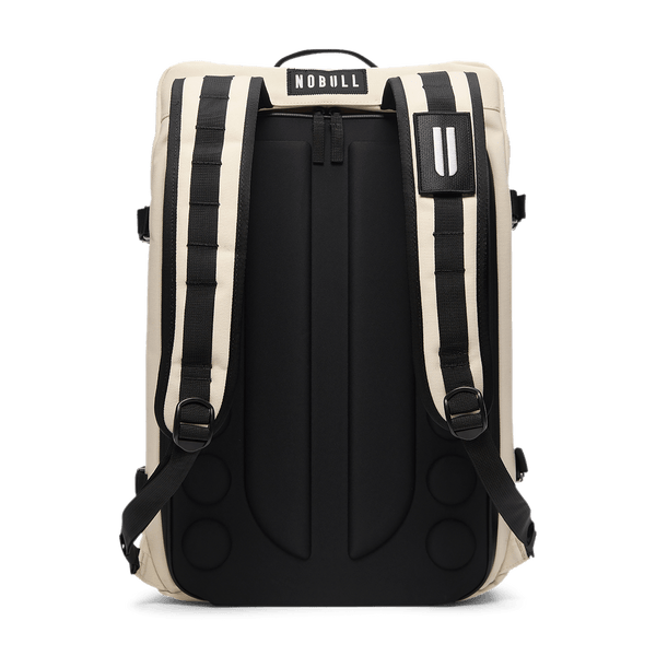 Ivory NOBULL Waxed Canvas Duffleback Back Angle