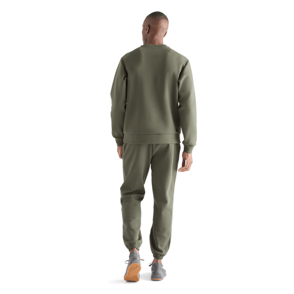 Men's Dark Army Allday Elements Crew Back Full Body Angle