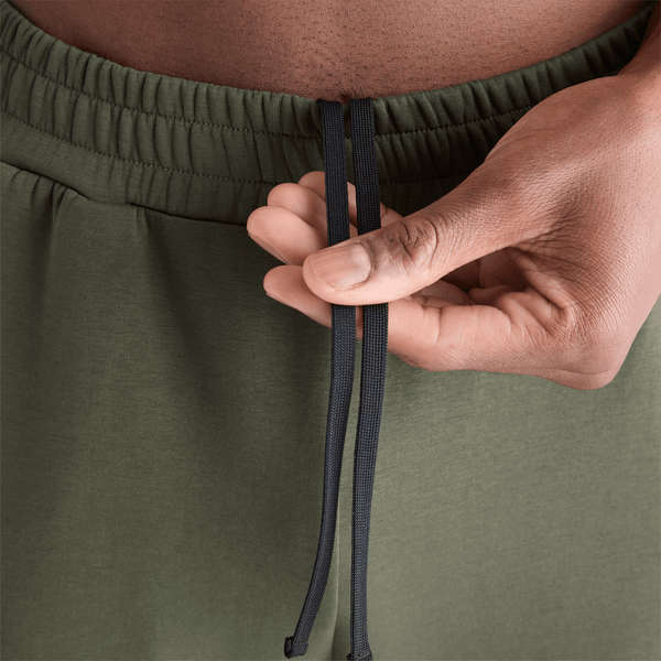 Men's Dark Army Allday Elements Sweatpant Drawstring Angle