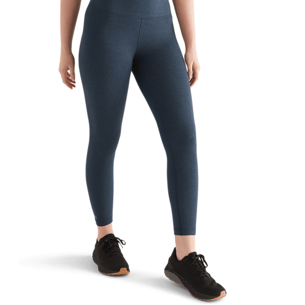 Women's Midnight Heather Matte High-Rise Matte Tight 25" Front Angle