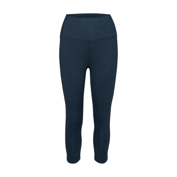 Women's Midnight Heather Matte High-Rise Matte Tight 25" Silhouette Angle