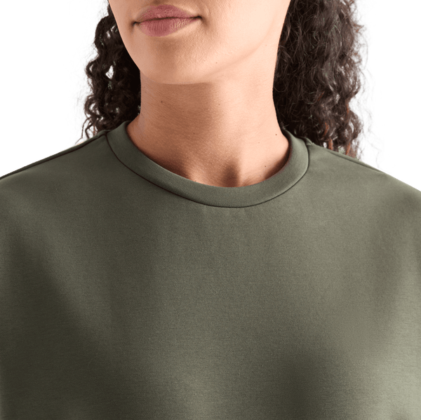 Women's Dark Army Allday Elements Crew Collar Angle