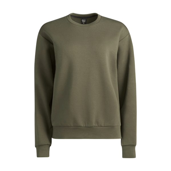Women's Dark Army Allday Elements Crew Silhouette Angle