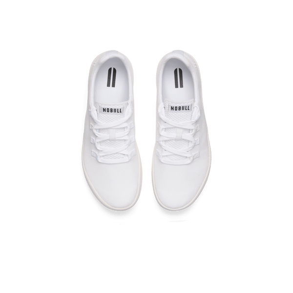 White Canvas Recs Shoes Above Angle