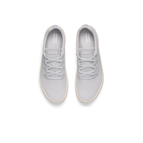 Light Grey Canvas Recs Shoes Above Angle
