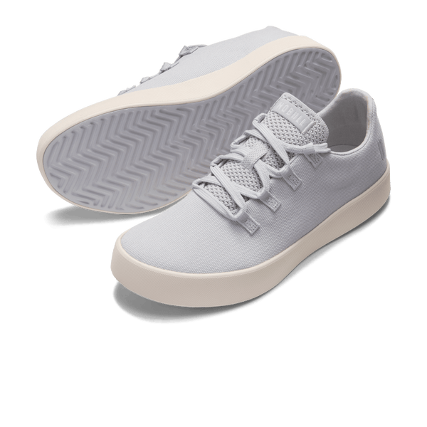 Light Grey Canvas Recs Shoes Angled