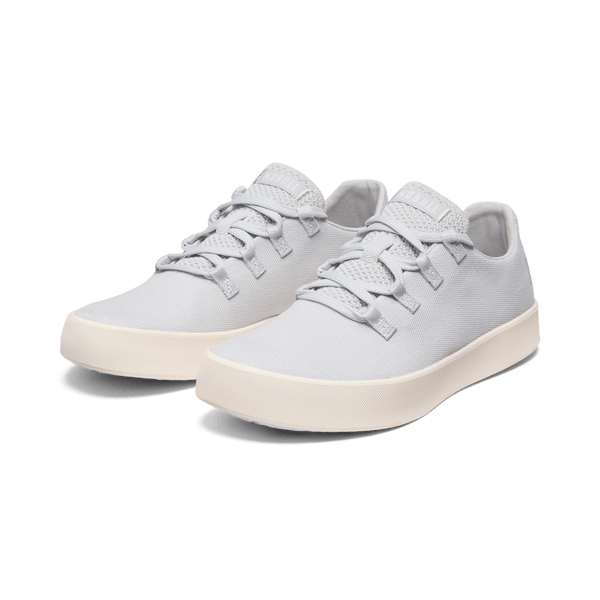 Light Grey Canvas Recs Shoes Front Side Angle
