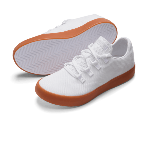 White Gum Canvas Recs Shoes Angled