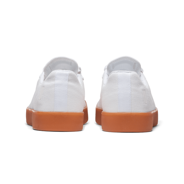 White Gum Canvas Recs Shoes Back Angle