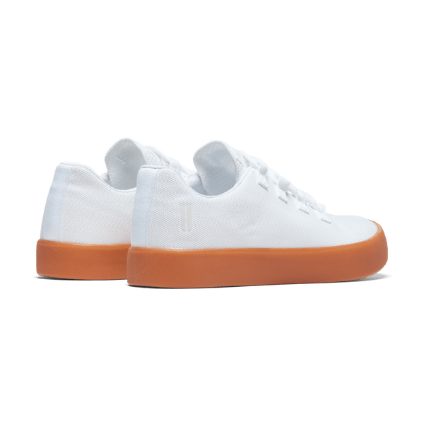 White Gum Canvas Recs Shoes Back Side Angle